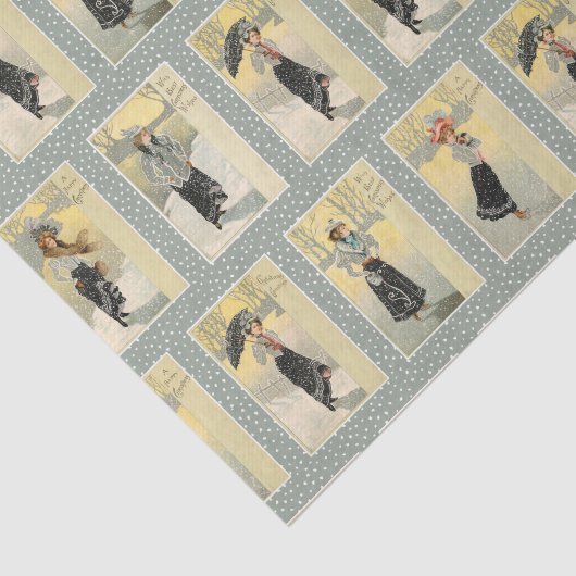  schoonheden in Sneeuw & Kerstwensen Tissuepapier (Detail)