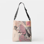 Schoonheden onder Cherry Blossoms  Ukiyo-e Crossbody Tas (Achterkant)