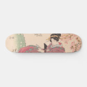 Schoonheden onder Cherry Blossoms  Ukiyo-e Persoonlijk Skateboard (Horizontaal)