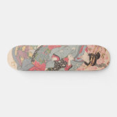 Schoonheden onder Cherry Blossoms Ukiyo-e Persoonlijk Skateboard (Horizontaal)