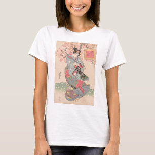 Schoonheden onder Cherry Blossoms Ukiyo-e T-shirt