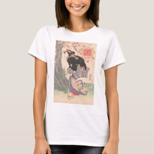 Schoonheden onder Cherry Blossoms Ukiyo-e T-shirt
