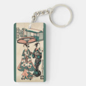 Schoonheden uit Fukagawa. Drieluik Sleutelhanger (achterkant)