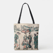 Schoonheden uit Fukagawa. Drieluik Tote Bag (Achterkant)