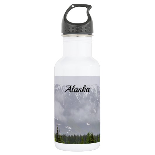Schoonheid achter de fles met wolken water (Voorkant)