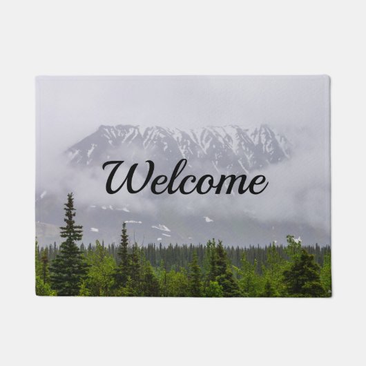 Schoonheid achter de wolken Welkom Doormat Deurmat (Voorkant)