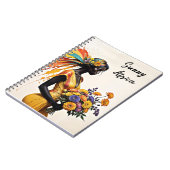 Schoonheid Afrikaanse vrouwen elegante dame etnisc Notitieboek (Linkerzijde)