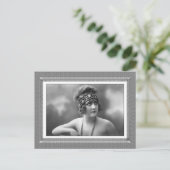  schoonheid - Anticipatie - in zwart-wit Briefkaart (Staand voorkant)