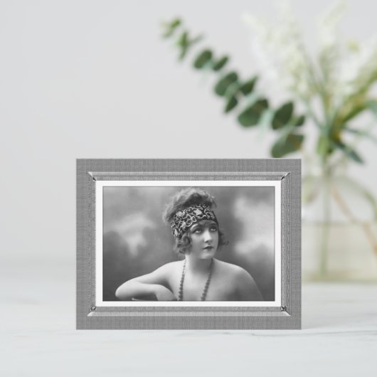  schoonheid - Anticipatie - in zwart-wit Briefkaart (Staand voorkant)