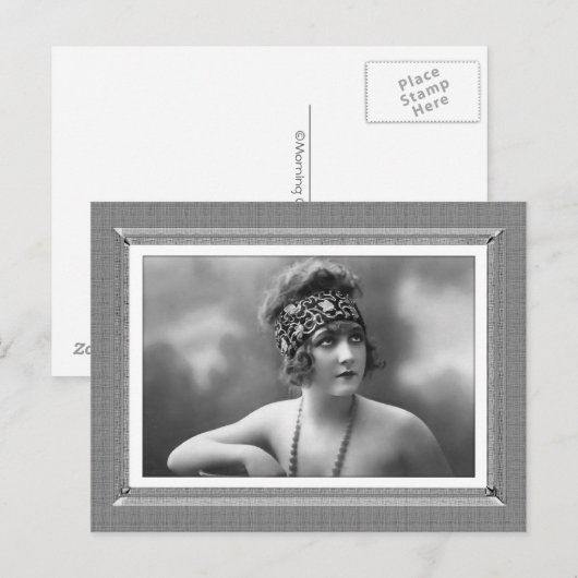  schoonheid - Anticipatie - in zwart-wit Briefkaart (Voorkant / Achterkant)