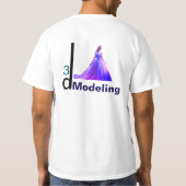Schoonheid Assepoester 3D Modeling = T-shirt (Achterkant)