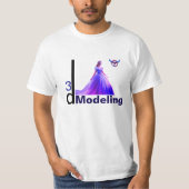 Schoonheid Assepoester 3D Modeling = T-shirt (Voorkant)