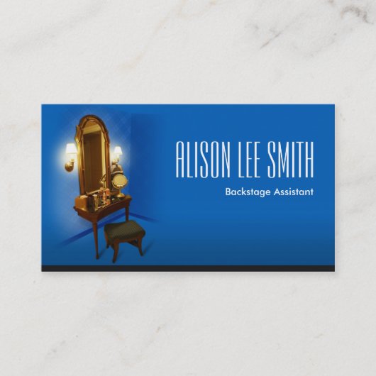 Schoonheid Backstage Assistent Visitekaartje (Voorkant)