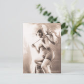 Schoonheid baden! Curvy Flapper meisje Risque uit  Briefkaart (Staand voorkant)