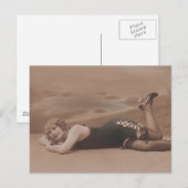 Schoonheid baden! Cute 1920's flauwte meisje Postc Briefkaart (Voorkant / Achterkant)