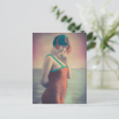 Schoonheid baden! Flapper meisje Risque uit 1920 Briefkaart (Staand voorkant)