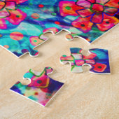 Schoonheid, barmhartigheid, geloof  bloemrijke leu legpuzzel (Zijkant)