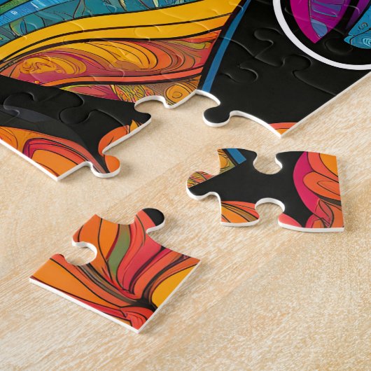 Schoonheid Beagle Kleurrijk Legpuzzel (Zijkant)