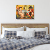 Schoonheid Beest Klassieke Sprookjesfiguren Canvas Afdruk (Insitu (Slaapkamer))