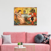 Schoonheid Beest Klassieke Sprookjesfiguren Canvas Afdruk (Insitu (Woonkamer))