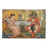 Schoonheid Beest Klassieke Sprookjesfiguren Kussensloop (Achterkant)
