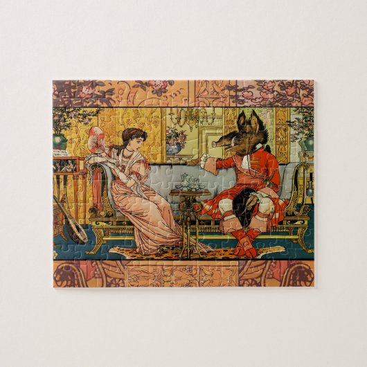 Schoonheid Beest Klassieke Sprookjesfiguren Legpuzzel (Horizontaal)