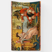 Schoonheid Beest Klassieke Sprookjesfiguren Spandoek (Verticaal)