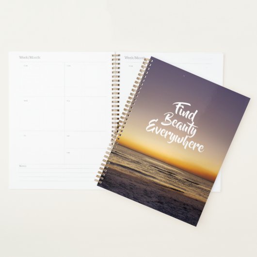 Schoonheid bij de Beach Sunset Planner (Display)