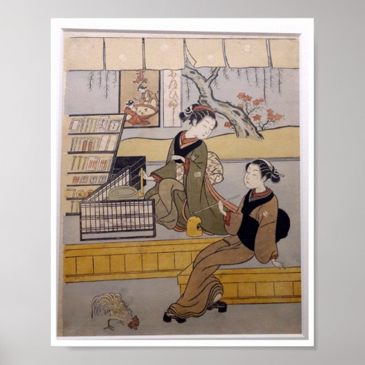 Schoonheid bij de Toothpick-up Old Artwork Poster (Voorkant)