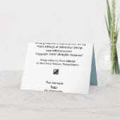 Schoonheid blijft bestaan kaart (Achterkant)