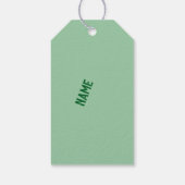 Schoonheid Botanische Typografie Cadeaulabel (Achterkant)