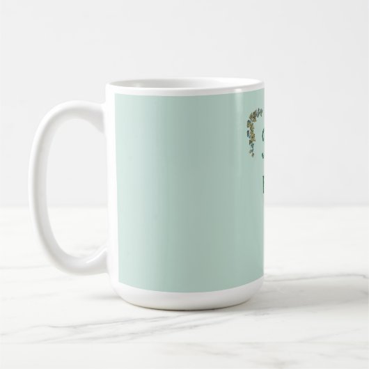 Schoonheid Botanische Typografie Koffiemok (Links)