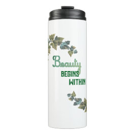 Schoonheid Botanische Typografie Thermosbeker