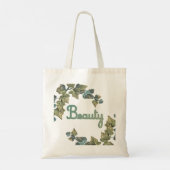 Schoonheid Botanische Typografie Tote Bag (Achterkant)