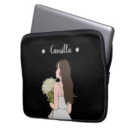 Schoonheid & Bytes Bloemen charme Laptop Sleeve