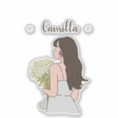 Schoonheid & Bytes Bloemen charme Sticker (Voorkant)