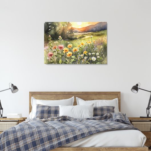 Schoonheid Canvas Afdruk (Insitu (Slaapkamer))