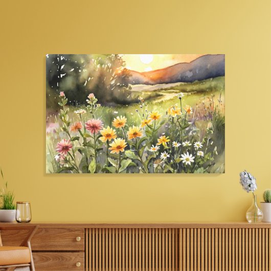 Schoonheid Canvas Afdruk (Insitu (Woonkamer))