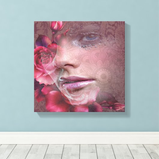 Schoonheid Canvas Afdruk (Insitu (Houten vloer))