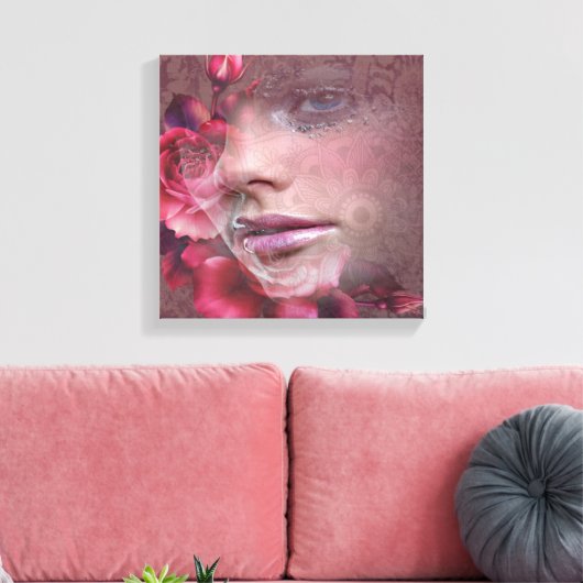 Schoonheid Canvas Afdruk (Insitu (Woonkamer))