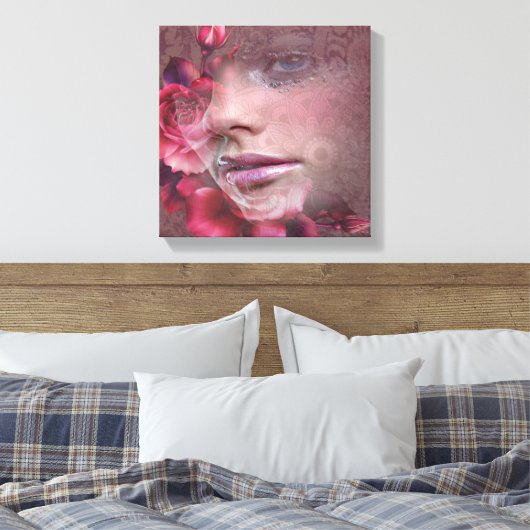 Schoonheid Canvas Afdruk (Insitu (Slaapkamer))