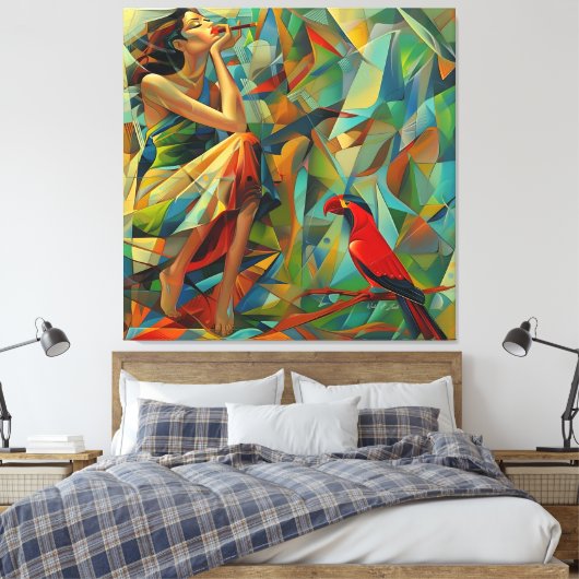 Schoonheid Canvas Afdruk (Insitu (Slaapkamer))