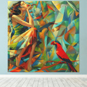 Schoonheid Canvas Afdruk (Insitu (Houten vloer))