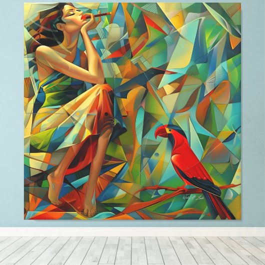 Schoonheid Canvas Afdruk (Insitu (Houten vloer))