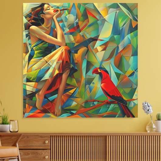 Schoonheid Canvas Afdruk (Insitu (Woonkamer))