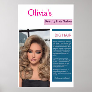 Schoonheid Capsalon Poster Grote Haar Marketing 