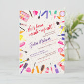 Schoonheid cosmetische haarstijl make-up Vrijgezel Kaart (Staand voorkant)