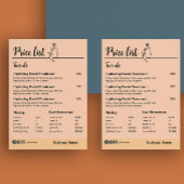 Schoonheid cosmetische huidverzorging prijslijst M Flyer