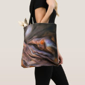 Schoonheid die achterblijft Abstract in Oker en Br Tote Bag (Dichtbij)