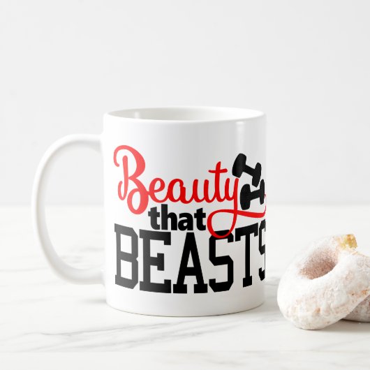 Schoonheid die Beasts Koffiemok (Met donut)